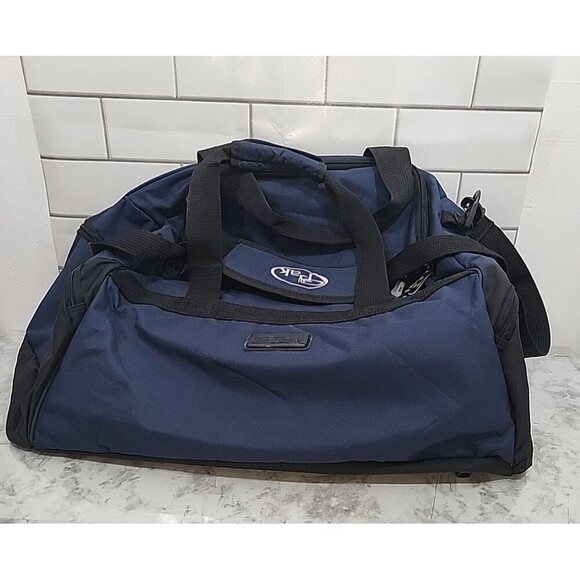 Cal Pak Blue Duffle Bag Travel Vacation Overnight Sports *Read - Picture 2 of 16